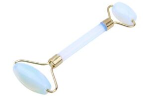 Opalite Stone Roller with Gold Handles