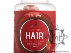 NeoVita Luscious Hair Vegan Strawberry Vitamin Gummies 60