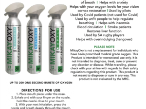 MikayOxy 95% Purified Oxygen 12l x 3 (Natural, Apple & Applemint)