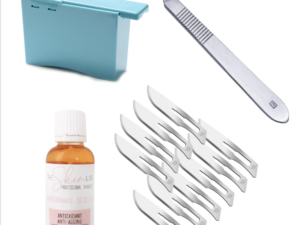 Dermaplaning Kit, Blades No.10, Scalpel Handle No.3, Remover Box & The Skin Lab Pomegranate Seed Oil
