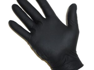 Black Nitrile Gloves, 100/Pack (Medium)